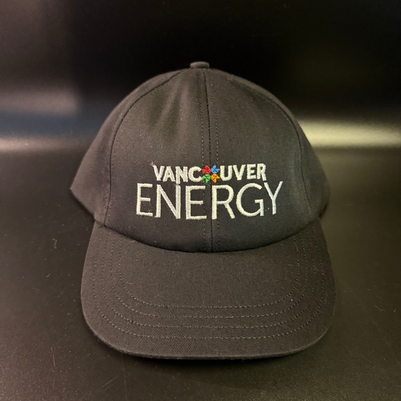 Vancouver Energy‎ Hat Baseball Cap Embroidered Logo Adjustable Black - Picture 1 of 3